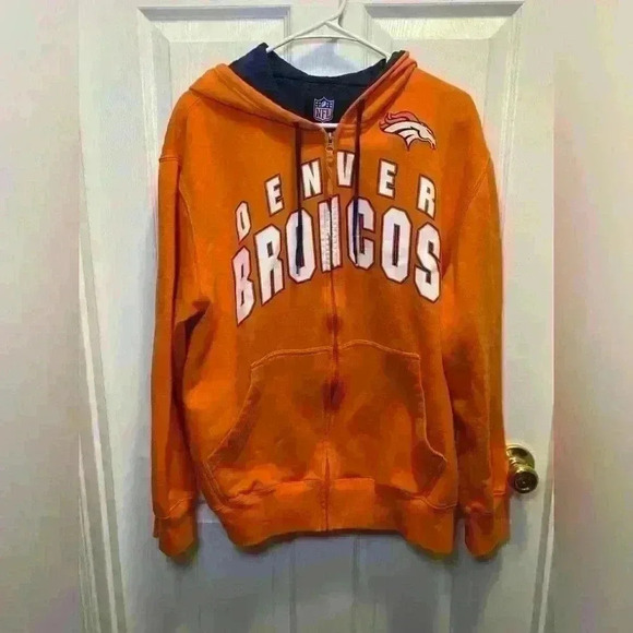 Denver Broncos NFL Men’s Full Zip Jacket Sz XL - Picture 1 of 9